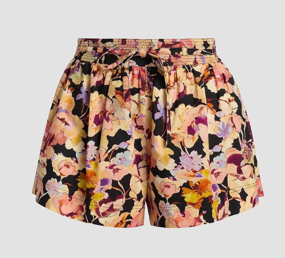 NEW ULLA JOHNSON women's rowan cotton short in camellia